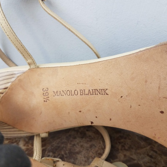 Manolo Blahnik Brown Cheetah T Strap High Heel 9.5 - Picture 8 of 8